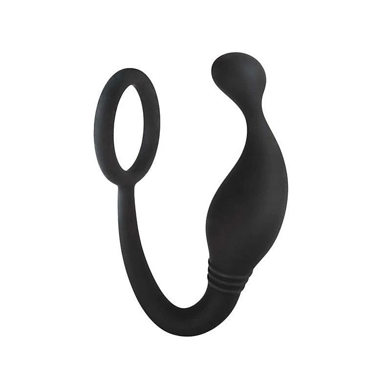 Excellent Power Prostate Plug with Cock Ring - Prostate Toys