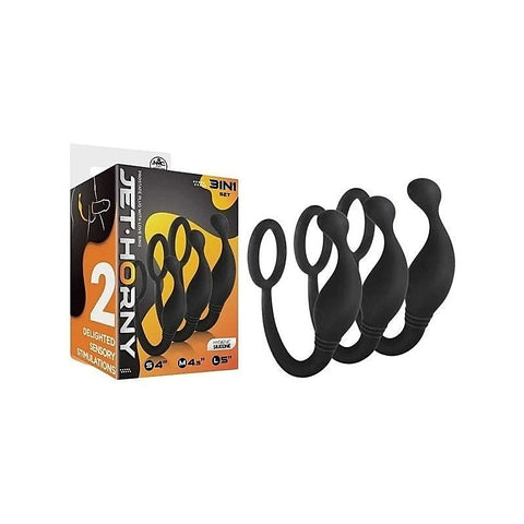 Excellent Power 3 Piece Prostate Plug with Love Ring - Prostate Toys