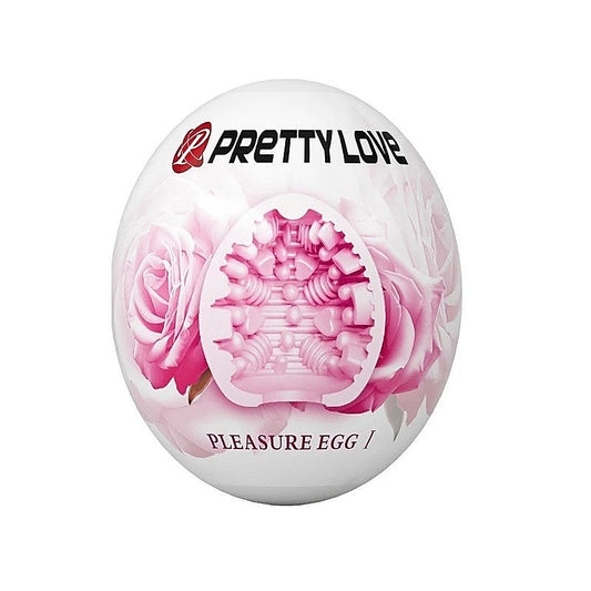 Pretty Love Pleasure Egg Ribbed Textured Male Masturbator - Masturbators and Strokers