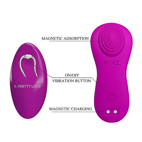 Pretty Love Rechargeable Zico Panty Vibrator Purple - Remote Control Vibrators