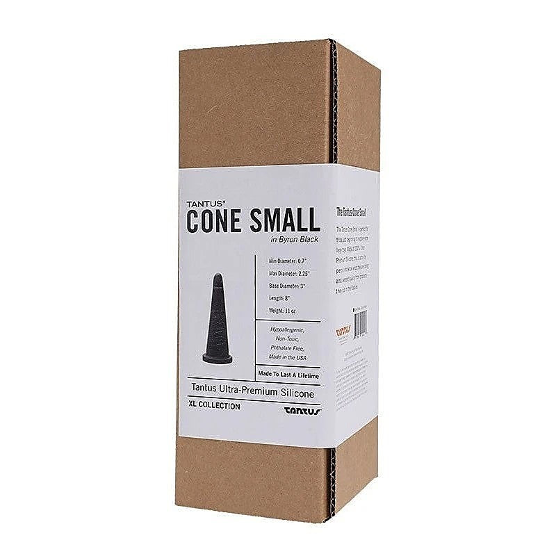 Tantus Cone Butt Plug Small Black Premium Body Safe Silicone - Butt Plugs