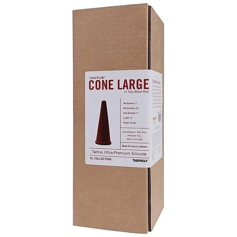 Tantus Cone Butt Plug Large Red - Butt Plugs
