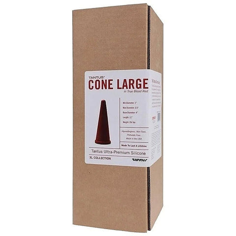 Tantus Cone Butt Plug Large Red - Butt Plugs