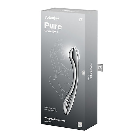 Pure Gravity 1 High Grade Metal Dildo by Satisfyer - Steel Sex Toys