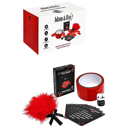 5 Piece Couples Foreplay Card Game Kit by Adam & Eve - Sex Games, Coupons and Tricks