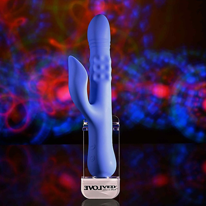POP GOES THE O Thrusting & Bulging Rabbit Vibrator - Rabbit Vibrators