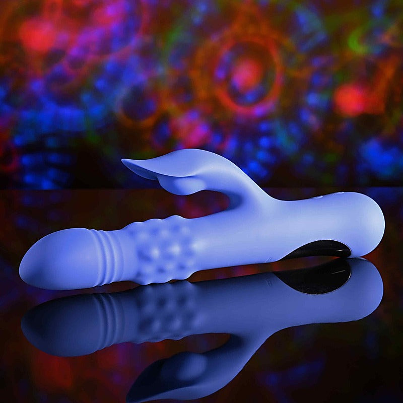 POP GOES THE O Thrusting & Bulging Rabbit Vibrator - Rabbit Vibrators