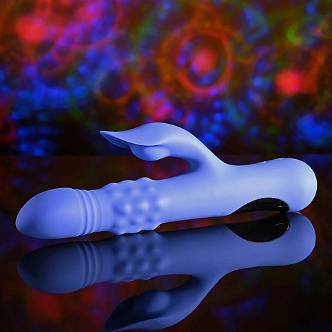 POP GOES THE O Thrusting & Bulging Rabbit Vibrator - Rabbit Vibrators