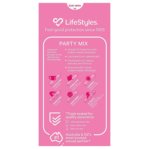 LifeStyles Healthcare Party Mix 20pk Condoms - Condoms
