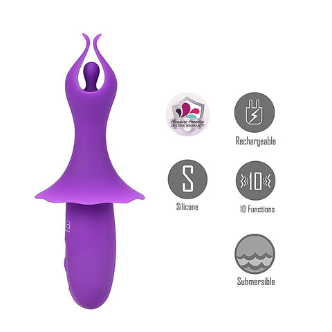 Maia Toys Maia SIENNA USB Rechargeable Fluttering Bullet Vibrator Flutter Tech - Bullet Vibrators
