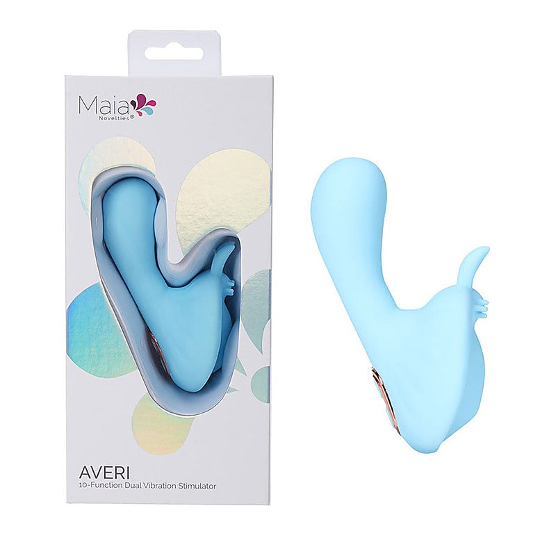 Maia Toys Maia AVERI USB Rechargeable Clitoral Vibrator Dual Motor - Clit Ticklers and Pulsators