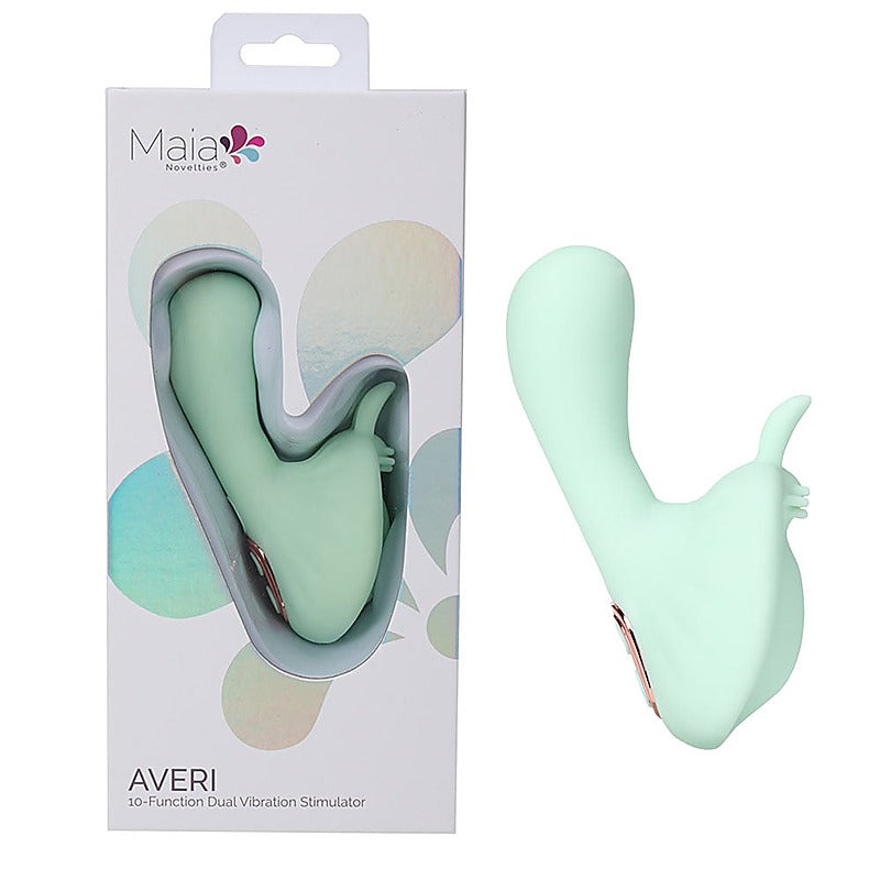 Maia Toys Maia AVERI USB Rechargeable Clitoral Vibrator Dual Motor - Clit Ticklers and Pulsators