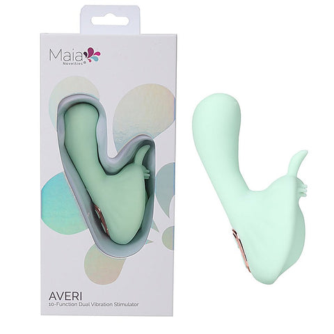 Maia Toys Maia AVERI USB Rechargeable Clitoral Vibrator Dual Motor - Clit Ticklers and Pulsators