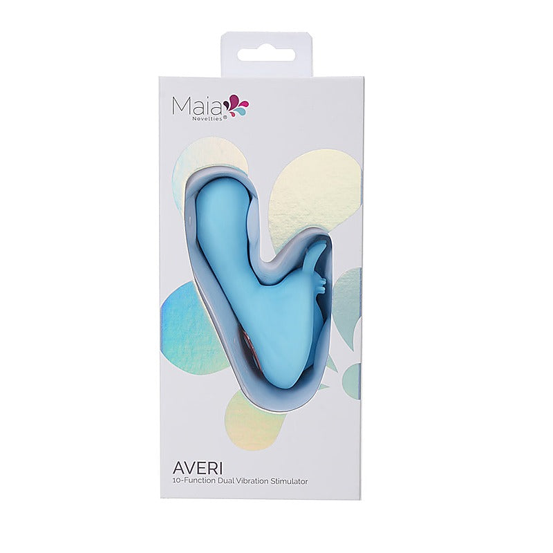 Maia Toys Maia AVERI USB Rechargeable Clitoral Vibrator Dual Motor - Clit Ticklers and Pulsators