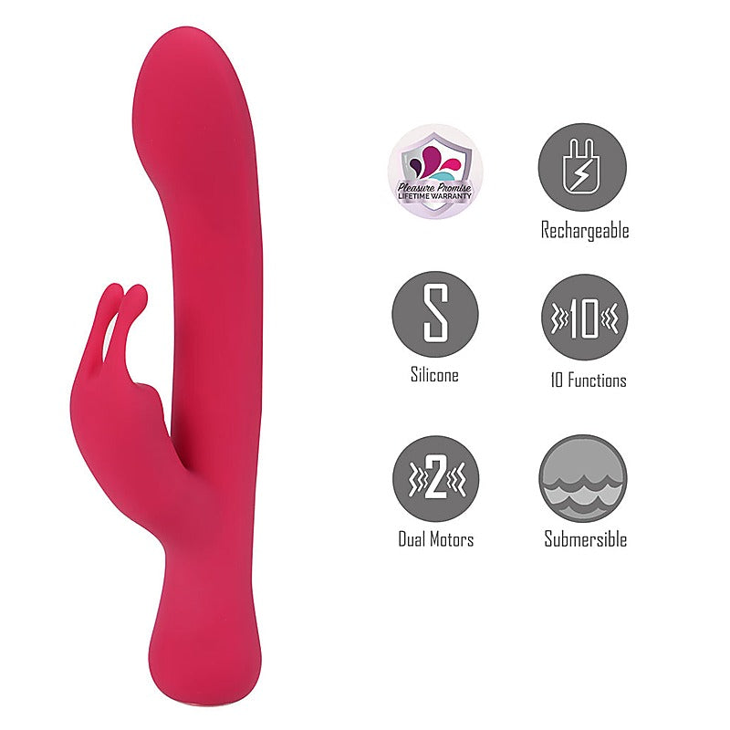 Maia Toys Maia ZARA USB Rechargeable Rabbit Vibrator Dual Motor - Rabbit Vibrators