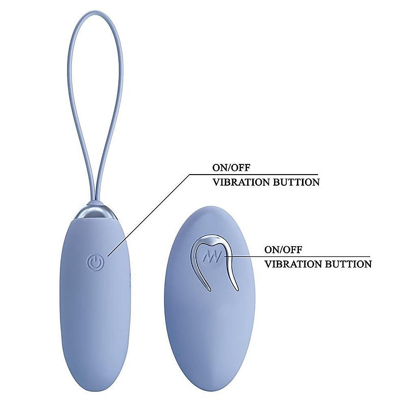 Party Up IVAN Rechargeable Vibrating Egg with Remote Wireless Control - Love Eggs and Kegel Exercisers