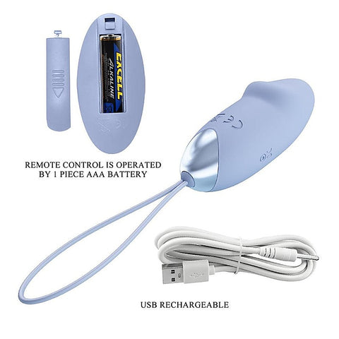 Party Up IVAN Rechargeable Vibrating Egg with Remote Wireless Control - Love Eggs and Kegel Exercisers