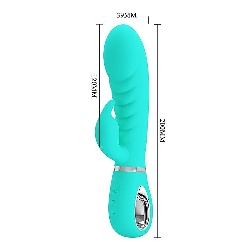 Party Up EDWARD USB Rechargeable Rabbit Vibrator Dual Stimulation - Rabbit Vibrators