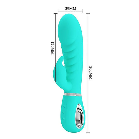 Party Up EDWARD USB Rechargeable Rabbit Vibrator Dual Stimulation - Rabbit Vibrators