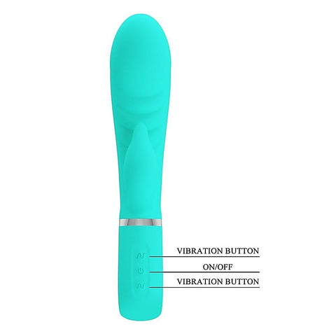Party Up EDWARD USB Rechargeable Rabbit Vibrator Dual Stimulation - Rabbit Vibrators