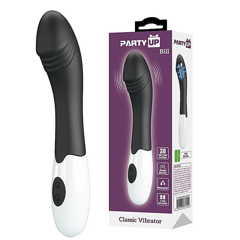 Party Up BILL Multi Functions G Spot Classic Vibrator with 30 Vibration Modes - G-Spot Vibrators