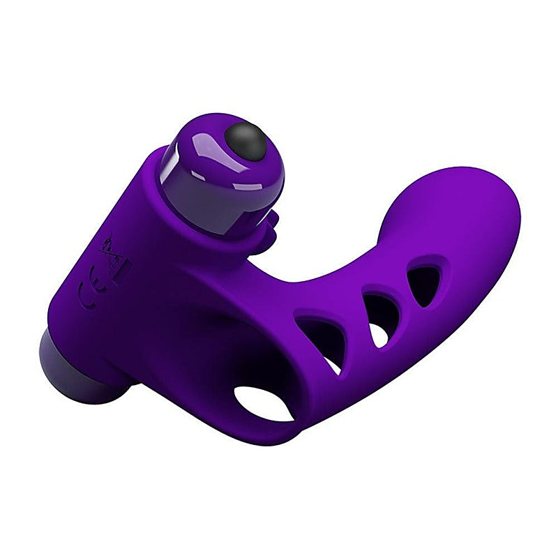 Party Up MIKE Vibrating Adult Finger Massager with 10 Vibration Modes - Finger and Tongue Vibrators
