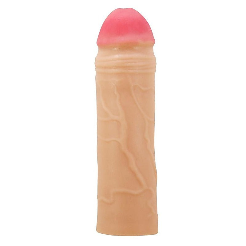 Party Up PARKER 2 Inch Penis Extender Sleeve with Ultra Realistic TPR - Penis Sleeves and Extenders