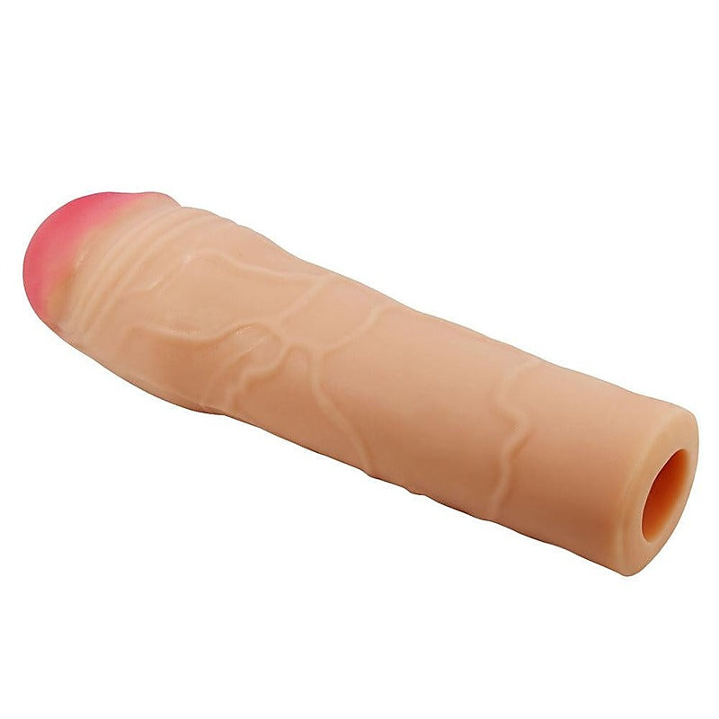Party Up PARKER 2 Inch Penis Extender Sleeve with Ultra Realistic TPR - Penis Sleeves and Extenders