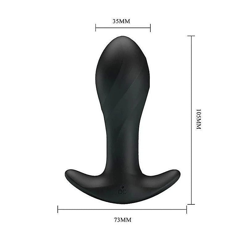Party Up KEITH USB Rechargeable Vibrating Butt Plug with 12 Modes - Butt Plugs
