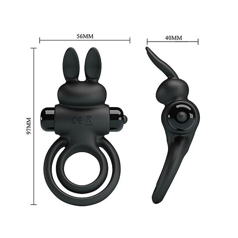 Party Up LAWRENCE Vibrating Cock & Balls Ring with 10 Vibration Patterns - Vibrating Cock Rings