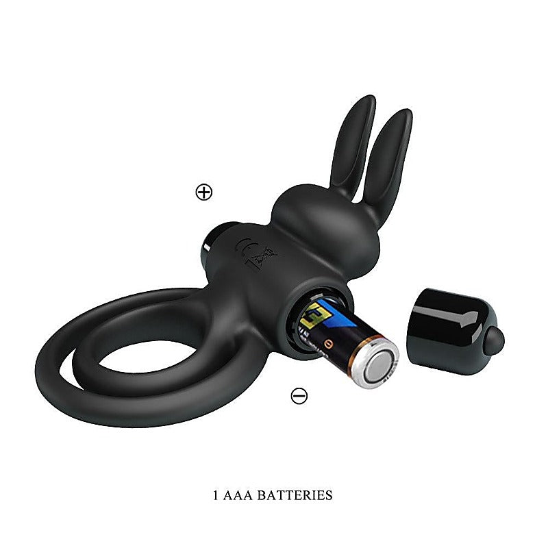 Party Up LAWRENCE Vibrating Cock & Balls Ring with 10 Vibration Patterns - Vibrating Cock Rings