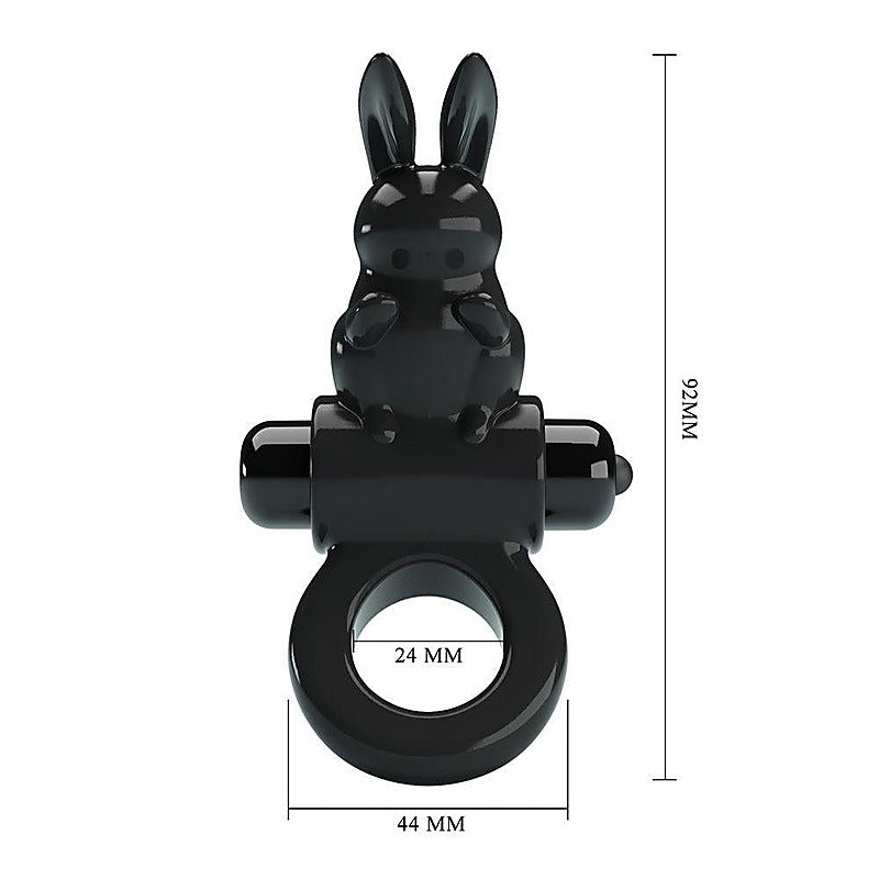 Party Up LEO Male Pleasure Vibrating Cock Ring with Rabbit Ears - Vibrating Cock Rings
