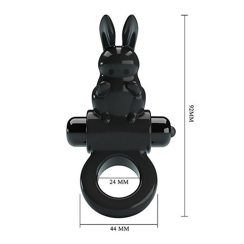 Party Up LEO Male Pleasure Vibrating Cock Ring with Rabbit Ears - Vibrating Cock Rings