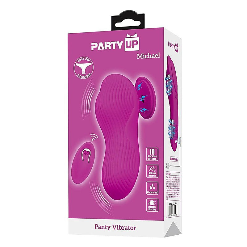 Party Up MICHAEL Wireless Remote Control Panty Vibrator Discreet Clitoral - Remote Control Vibrators