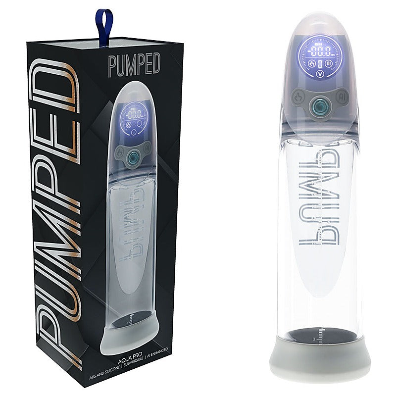 PUMPED AI-Enabled Submersible Auto Penis Pump by Shots Toys - Penis Pumps And Stretchers