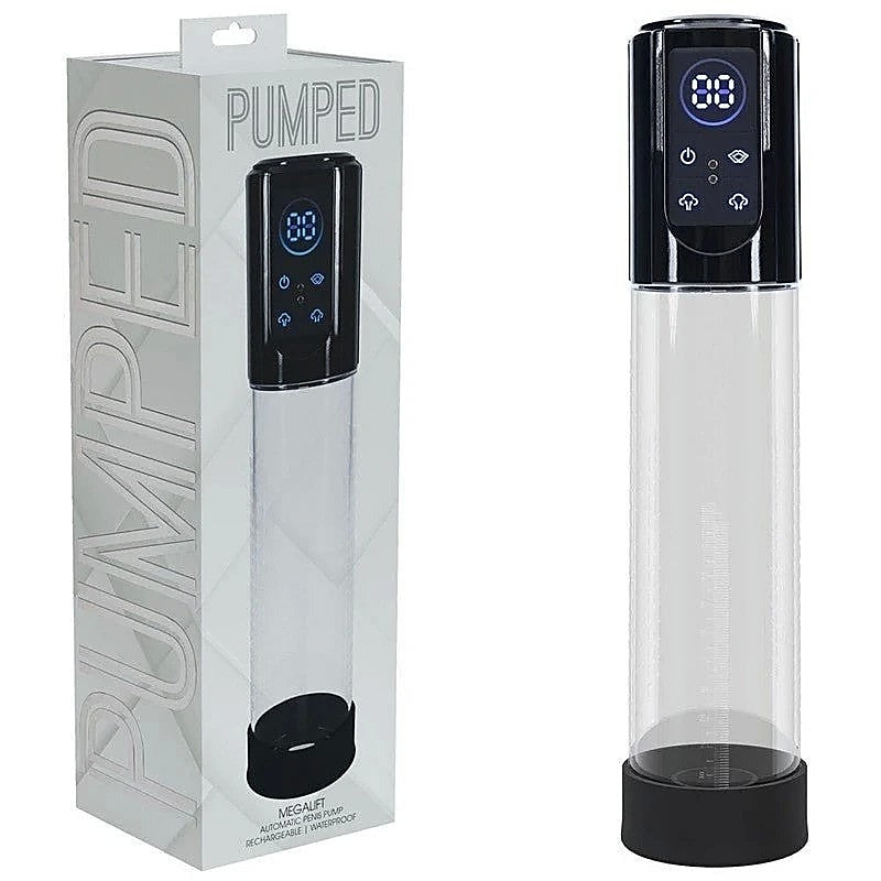 PUMPED MegaLift Automatic Mens Penis Pump by Shots Toys - Penis Pumps And Stretchers