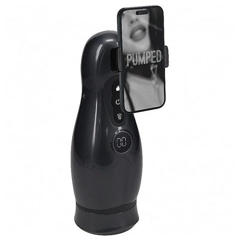 PUMPED Virtuo Vibrating Auto Masturbator by Shots Toys - Masturbators and Strokers
