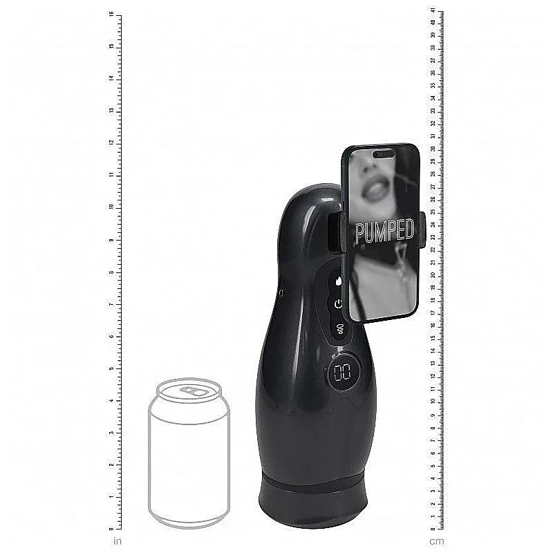 PUMPED Virtuo Vibrating Auto Masturbator by Shots Toys - Masturbators and Strokers
