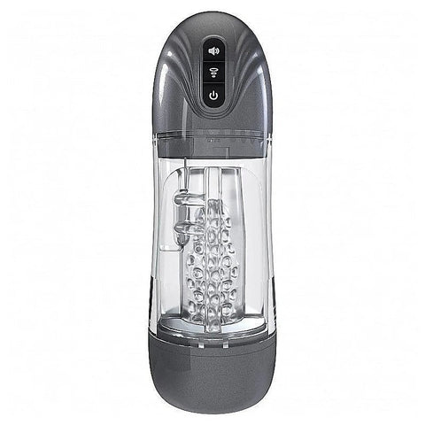 PUMPED SonicPull Vibrating Auto Masturbator by Shots Toys - Masturbators and Strokers