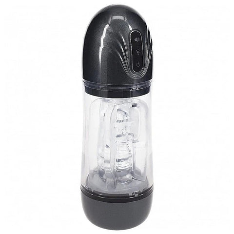 PUMPED SonicPull Vibrating Auto Masturbator by Shots Toys - Masturbators and Strokers