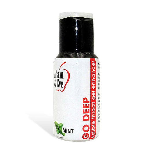 GO DEEP Throat Mint Flavoured Oral Sex Gel by Adam & Eve - Delay and Excite Sprays
