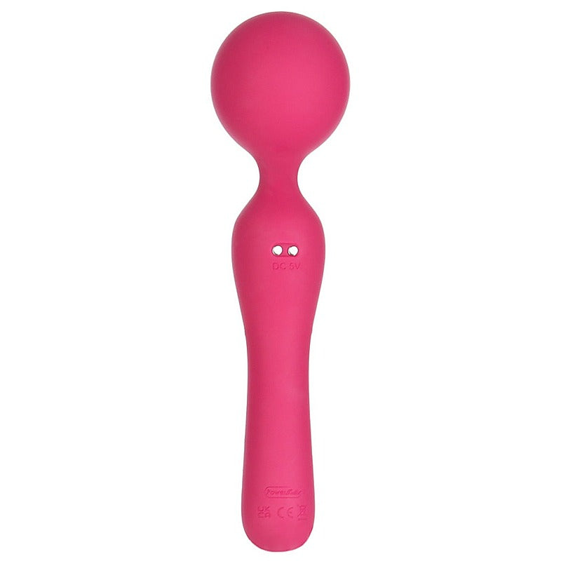 BMS Factory Swan Sceptre Dual Use Vibrating Body Wand Massager with Flexible Neck - Body Wands