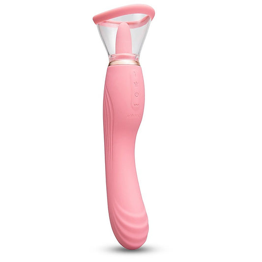 Lick Double Ended Vibrator with Licking Tongue by Le Wand - G-Spot Vibrators
