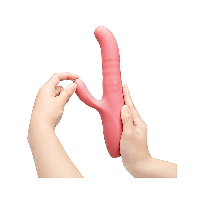 Le Wand Thrust Rechargeable Thrusting Rabbit Vibrator Dual Motor Design - Rabbit Vibrators