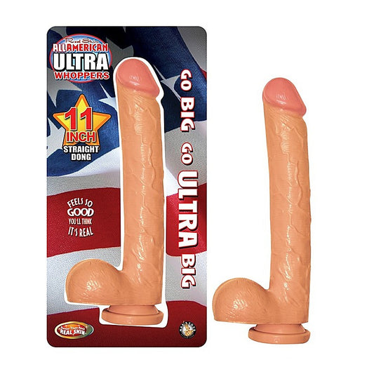 All American Ultra Whoppers 11 Inch Straight Dong - Realistic Dildos