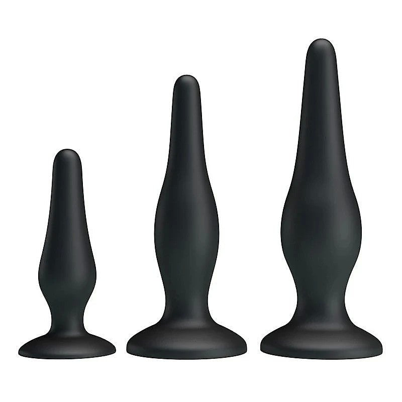 Pretty Love Beginners Mini Silicone Anal Plug Kit - Butt Plugs
