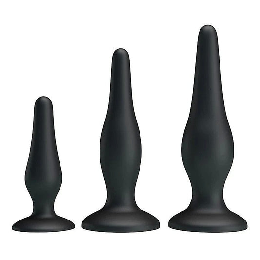 Pretty Love Beginners Mini Silicone Anal Plug Kit by Baile - Butt Plugs