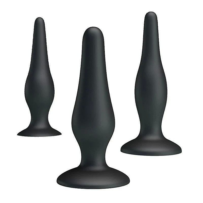 Pretty Love Beginners Mini Silicone Anal Plug Kit - Butt Plugs