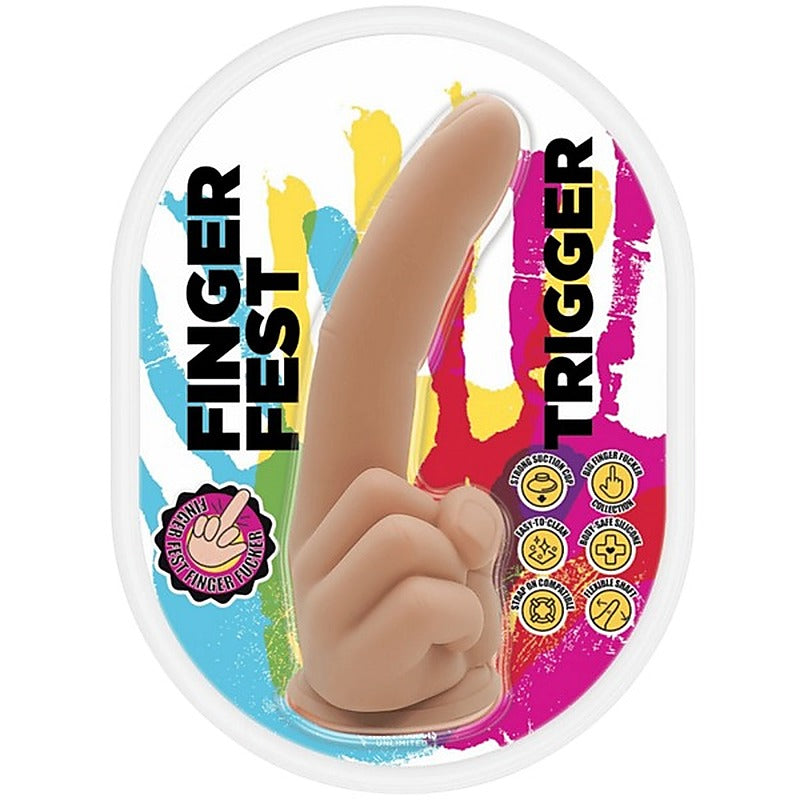 Trigger Finger Shape Realistic Dong by Hott Products - Realistic Dildos