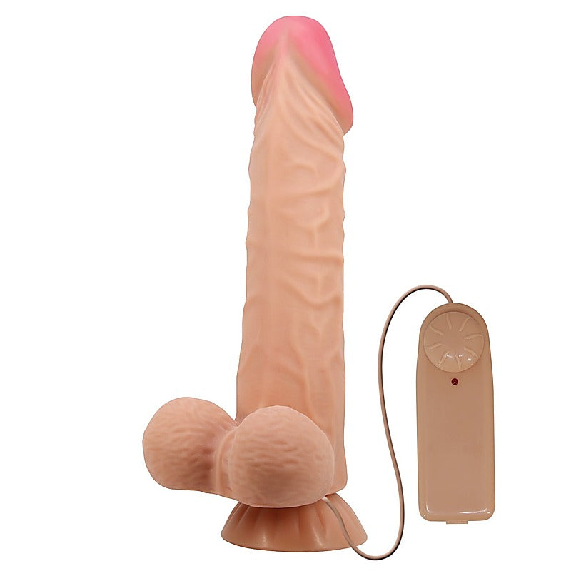 Pretty Love Sadik 9.4 Inches Realistic Vibrating Dong - Vibrating Dildos